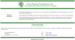Desktop Screenshot of freyfamilyfoundation.org